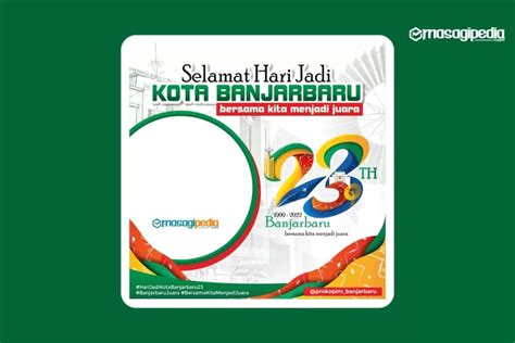 Link Twibbon Hut Kota Banjarbaru Ke 23 Pada 20 April 2022 Dengan