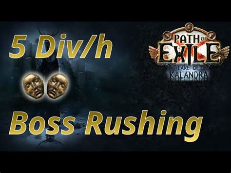 PoE 3 19 5 Divines Per Hour Low Effort Boss Rushing Strategy YouTube