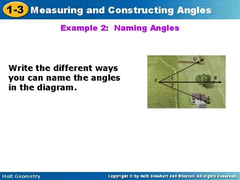 Measuring And Constructing Angles Constructing Angles