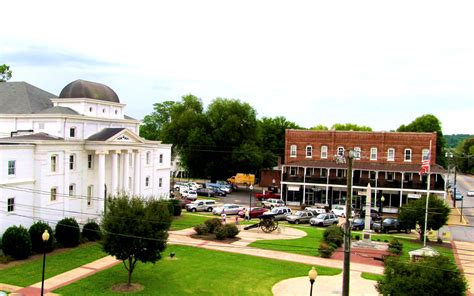 Aerial Shot Of Downtown Wilkesboro