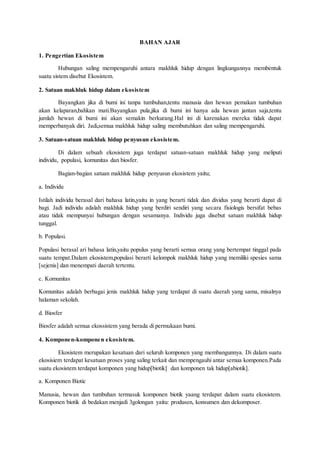 Bahan Ajar Ekosistem PDF