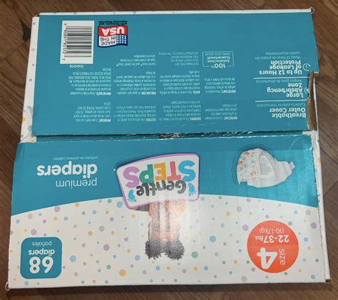 Gentle Steps Super Pack Baby Diaper Size 4 22 37lbs 68 Count Ebay