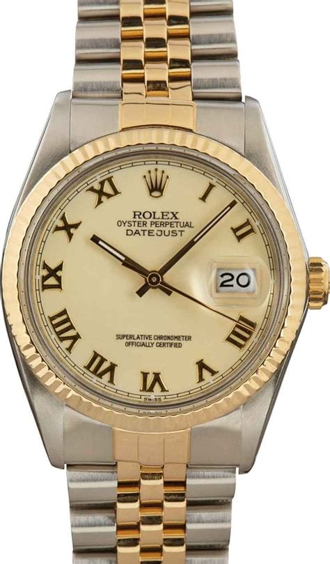 Rolex 16013 Two Tone Datejust Timeless Finesse