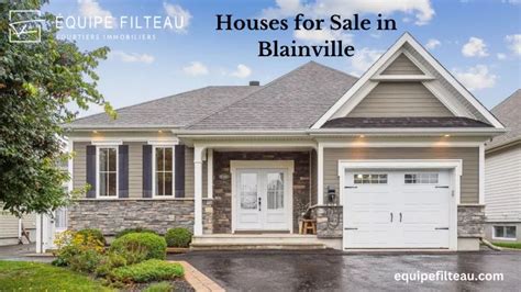 Ppt Houses For Sale In Blainville Powerpoint Presentation Free