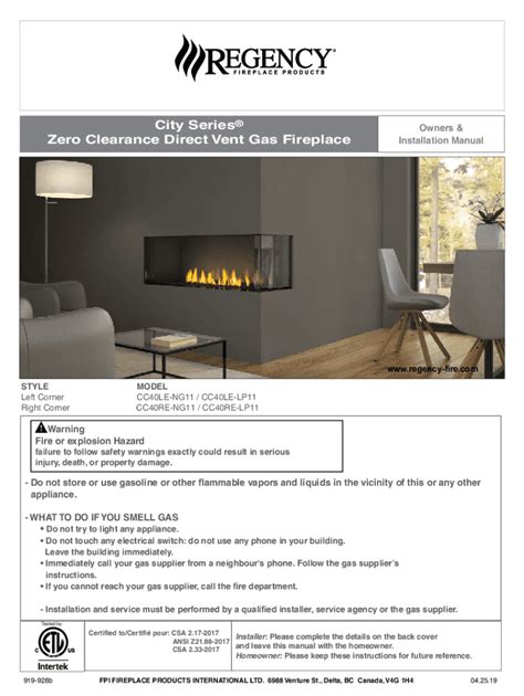 Fillable Online Regency City Series Chicago Corner Instructions