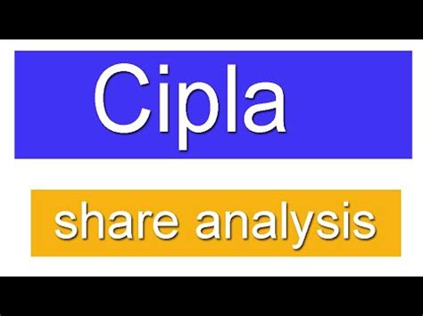 Cipla Share Analysis Youtube