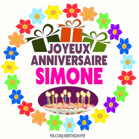 Joyeux Anniversaire Simone Fr Hbday Art