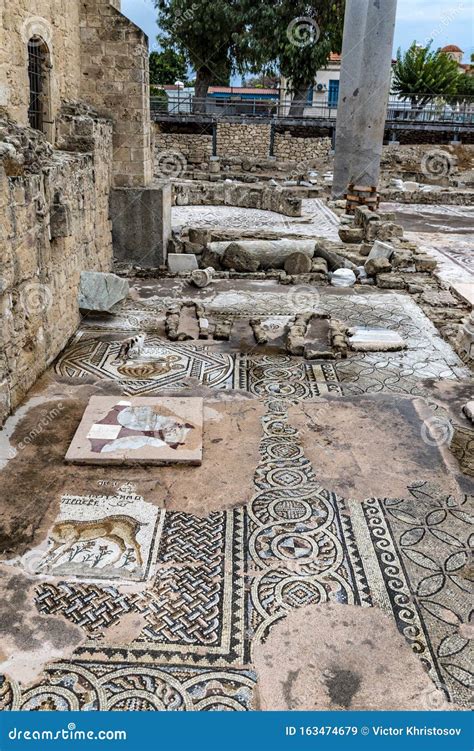 Floor Mosaic The Church Of Our Lady Of Chrysopolis Panagia Basilica