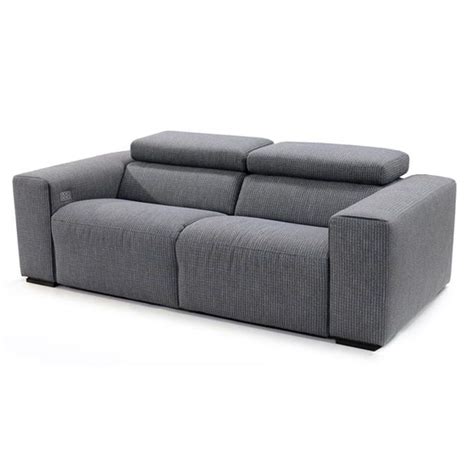 Modernes Sofa Goby Grassoler Anthrazitfarben Stoff Zweisitzer