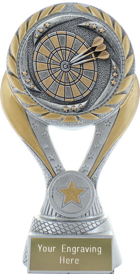 Cosmic Curve Darts Trophy 18cm (7")