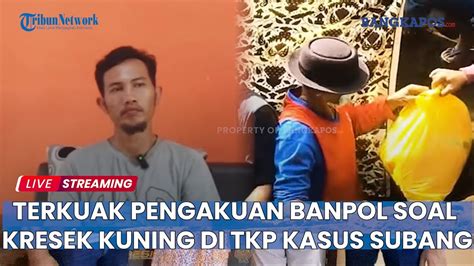 Terkuak Pengakuan Banpol Soal Kresek Kuning Di TKP Kasus Subang