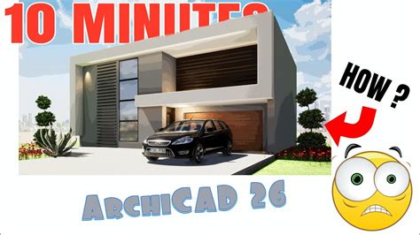 Minutes Mordern Townhouse Design Archicad Tutorial Archicad