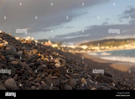 Pebbles In Nice Beach France Stock Photo Alamy