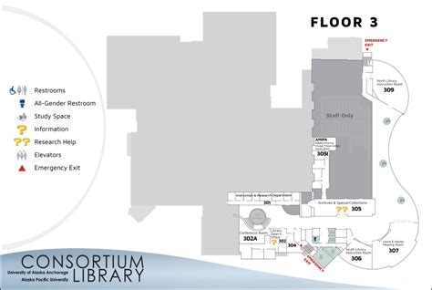 Library Building Map - UAA/APU Consortium Library