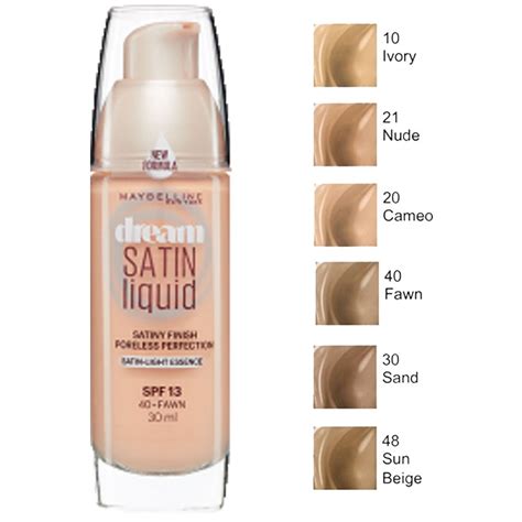 Maybelline Dream Satin Air Brush Perfection Liquid Foundation Ml