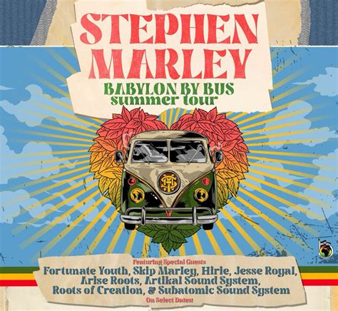 Stephen Marley 'Babylon By Bus' Summer Tour USA 2023