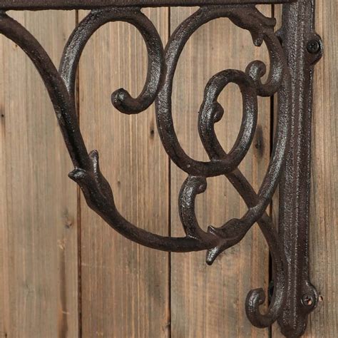 Large Cast Iron Hanging Bracket Wall Mounted Decorative Garden Etsy