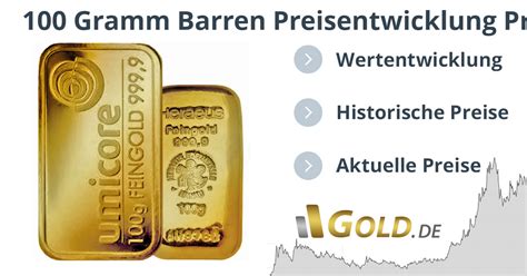 Preis Kurs Goldbarren G Gold Entwicklung Wert