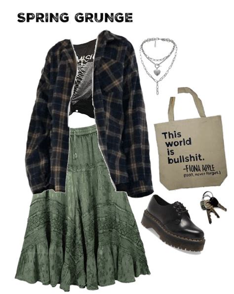 Spring Grunge Outfit Outfit Shoplook Retro Outfits Grunge Outfits