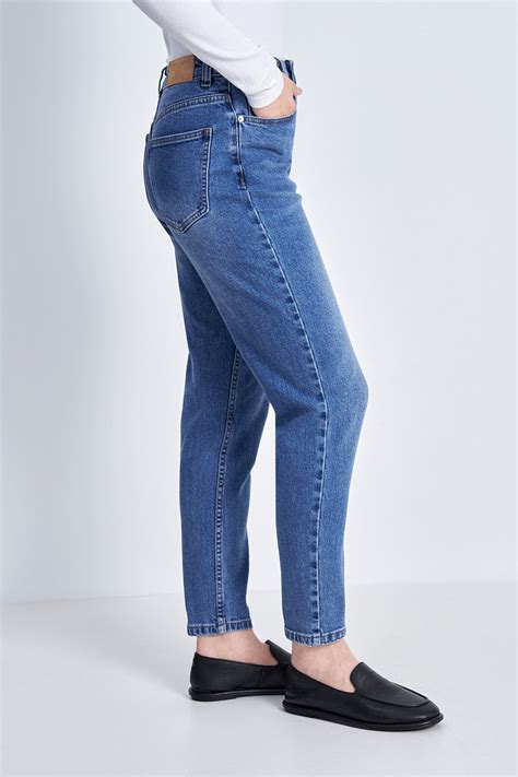 Джинсы mom fit женские, цвет Голубой (арт: FAD15003) - купить по лучшей ...