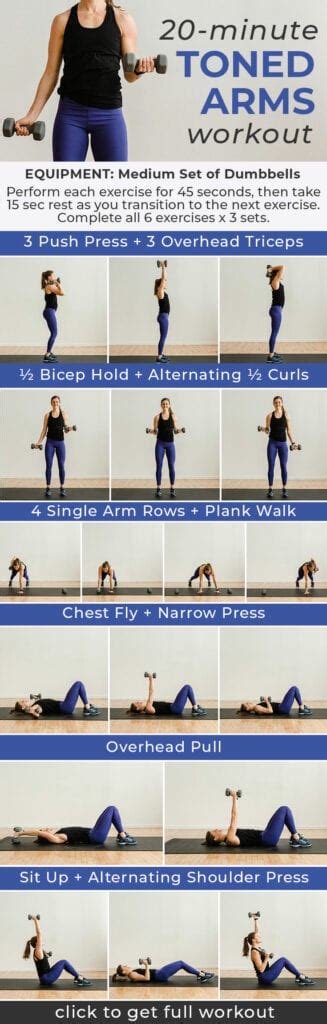 6 Best Exercises for Toned Arms At Home | Nourish Move Love