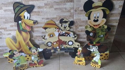 Kit Mickey Safari E Sua Turma Mdf Elo Produtos Especiais