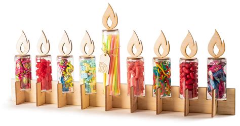 Chanuka Menorah Chocolate Decor