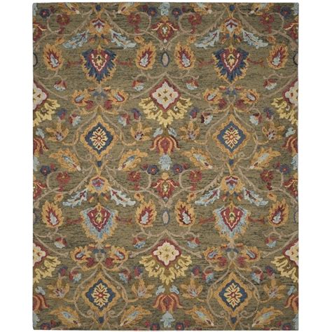 SAFAVIEH Fiorello Handmade Blossom French Country Wool Area Rug