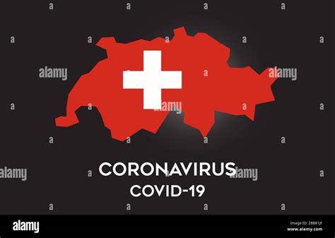 Coronavirus in der Schweiz und Länderflaggen innerhalb der Landesgrenze