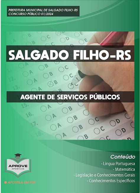 APOSTILA SALGADO FILHO AGENTE DE SERVIÇOS PÚBLICOS Aprove Apostilas