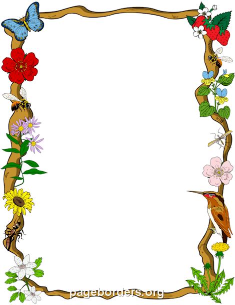 Nature Border Clip Art Page Border And Vector Graphics