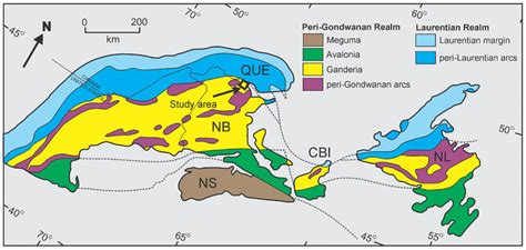 Tectonostratigraphic Divisions In The Canadian Appalachians Modified