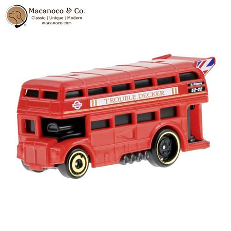 Hot Wheels Trouble Decker Red Toy Macanoco And Co