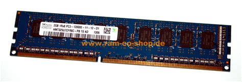 2 GB DDR3 RAM 240 Pin 1Rx8 PC3L 12800E ECC 1 35V Hynix HMT325U7CFR8C