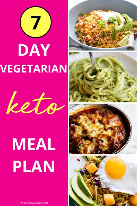 7 Day Vegetarian Keto Meal Plan Wholesome Inside Vegetarian Meal Plan Keto Meal Plan Diet