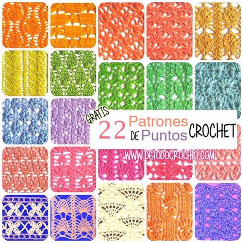 22 Patrones De Puntos Crochet Calados Gratis Punto Crochet Calados