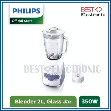 Jual BLENDER 2 IN 1 PHILIPS HR 2116 HR2116 KACA 2 LITER ABU