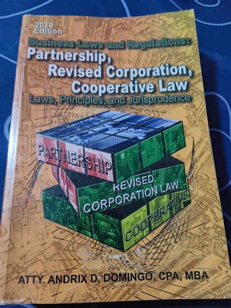 Business Laws Regulation Partnership Revised Corporation