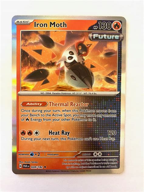 Pokemon Paradox Rift Holo Iron Moth Stan Nowy Z