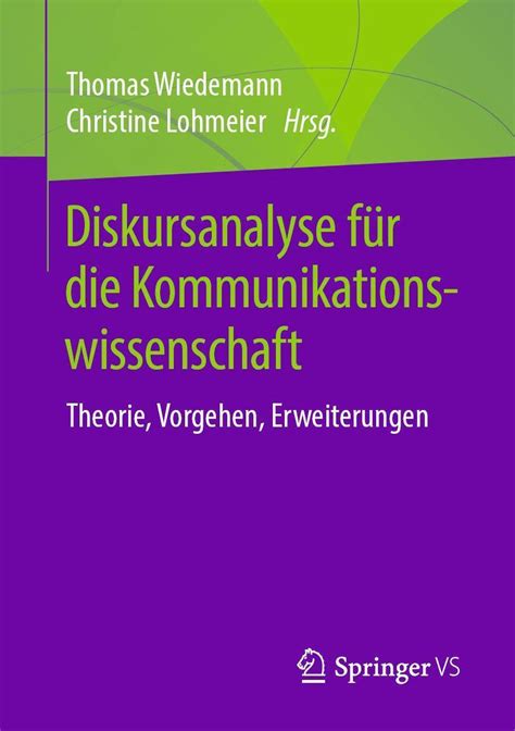 Diskursanalyse Für Die Kommunikationswissenschaft Ebook 9783658251864 Boeken Bol