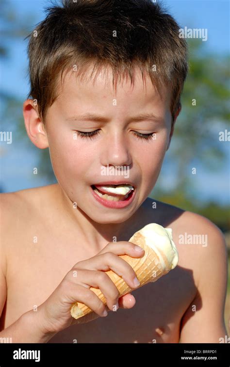 Lick Licking Boy Tongue Portrait Tasty Hi Res Stock Photography And