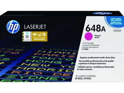 Hp 648a Magenta Original Laserjet Toner Cartridge Ce263a Shop Hp