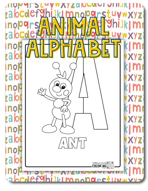 Alphabet Coloring Pages Free Pdf Printables Simply Love Coloring