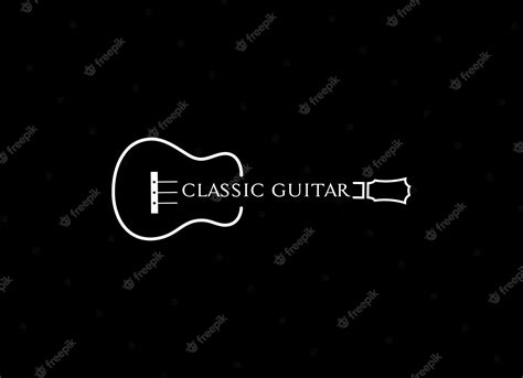 Premium Vector Acoustic Guitar Logo Design Vector Template