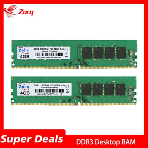 Ddr3 Ddr3l 4gb 8g Memoria Ram Pc3 1600 1333mhz Mémoire D ordinateur De