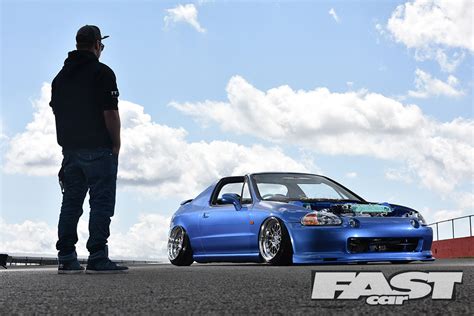 Stanced Honda Crx Del Sol Fast Car