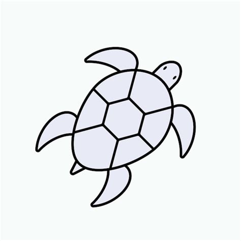 Icono de tortuga en estilo de arte de línea vector de símbolo de