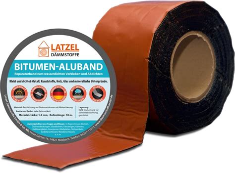 Bitumen Aluband Reparaturband Dichtband Farbe Aluminium Mm Rolle