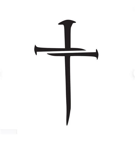 Nail Cross SVG Christian Nail Cross SVG Cross SVG Cross Png Swords