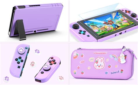 Younik Switch Accessories Bundle In Purple Switch Accessories Kit